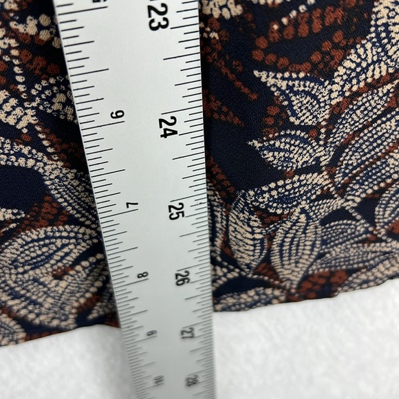 Nine Britton (Stitch Fix) Women’s Blouse Sz S Navy/Brown/Tan Polyester NWT - Picture 12 of 12